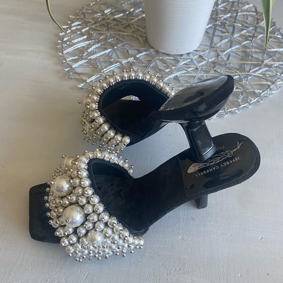 New Free People Jeffrey Campbell Portia Pearl Heels.     Size Us 6 - Picture 9 of 12